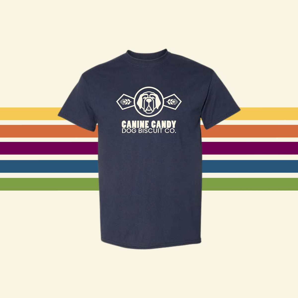 Canine Candy Bow Tie Logo Graphic Tee | Limited Edition