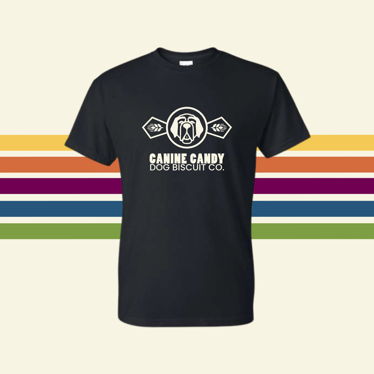 Canine Candy Bow Tie Logo Graphic Tee | Limited Edition