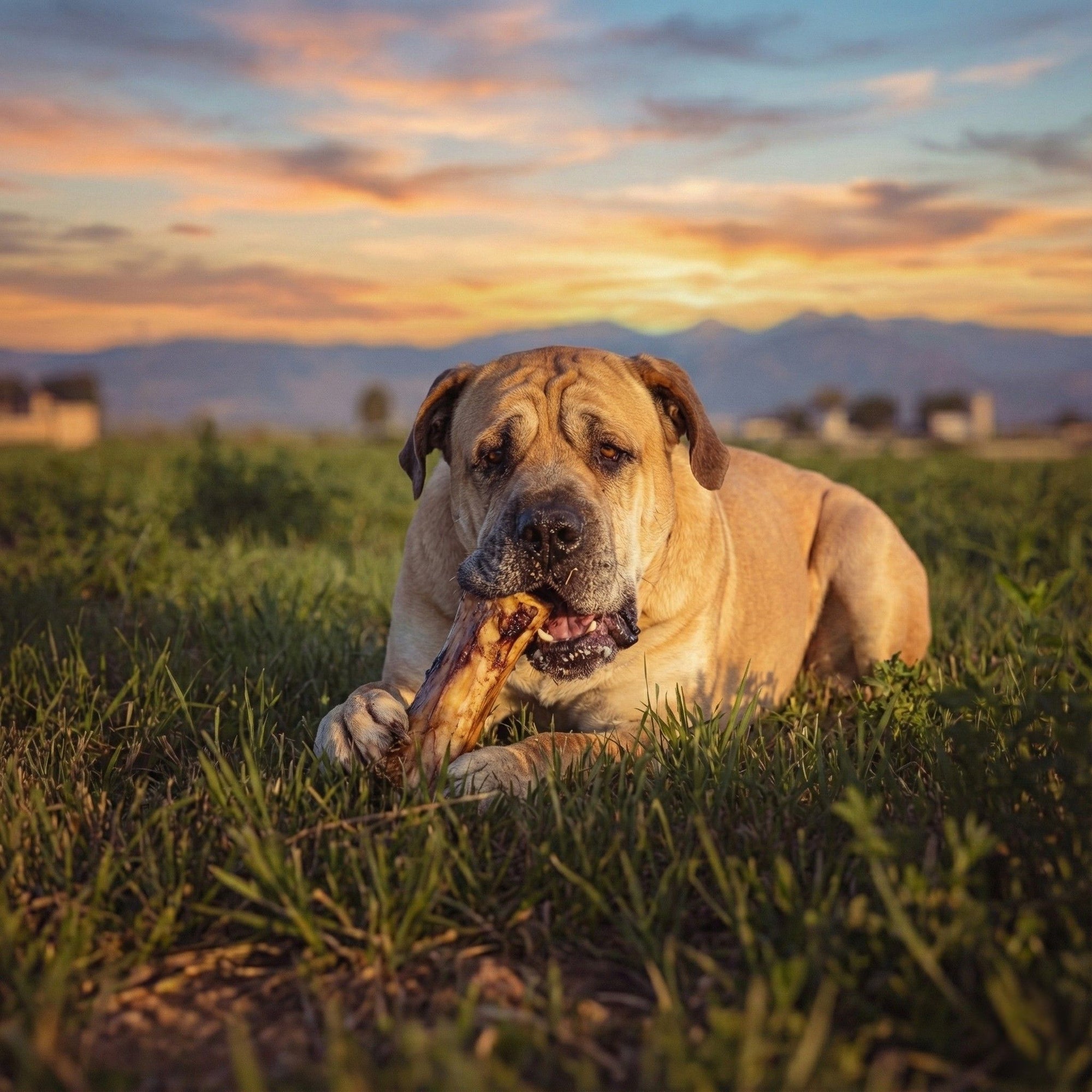 6" Bison Marrow Bone – Refillable Natural Chew