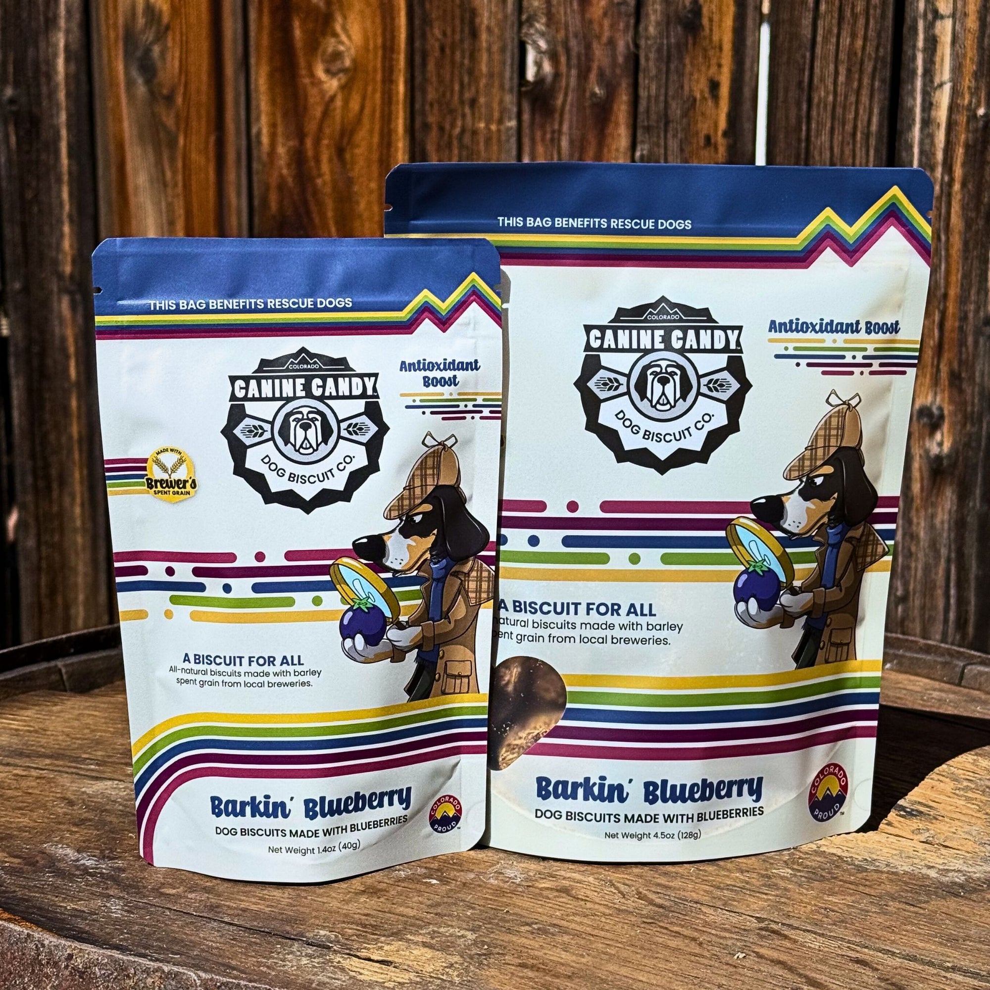 Barkin' Blueberry: Antioxidant Support | Barley Spent Grain Biscuits