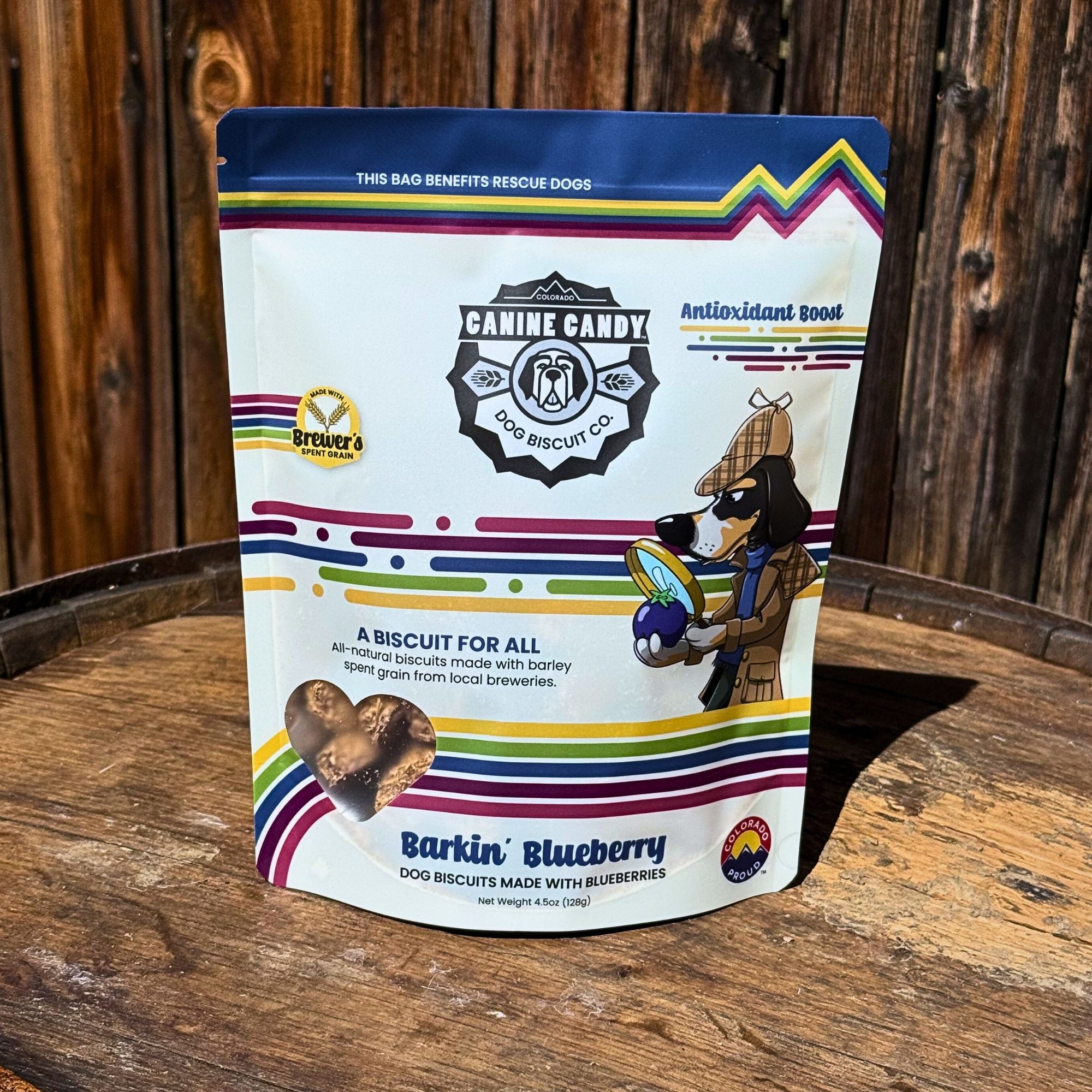 Barkin' Blueberry: Antioxidant Support | Barley Spent Grain Biscuits