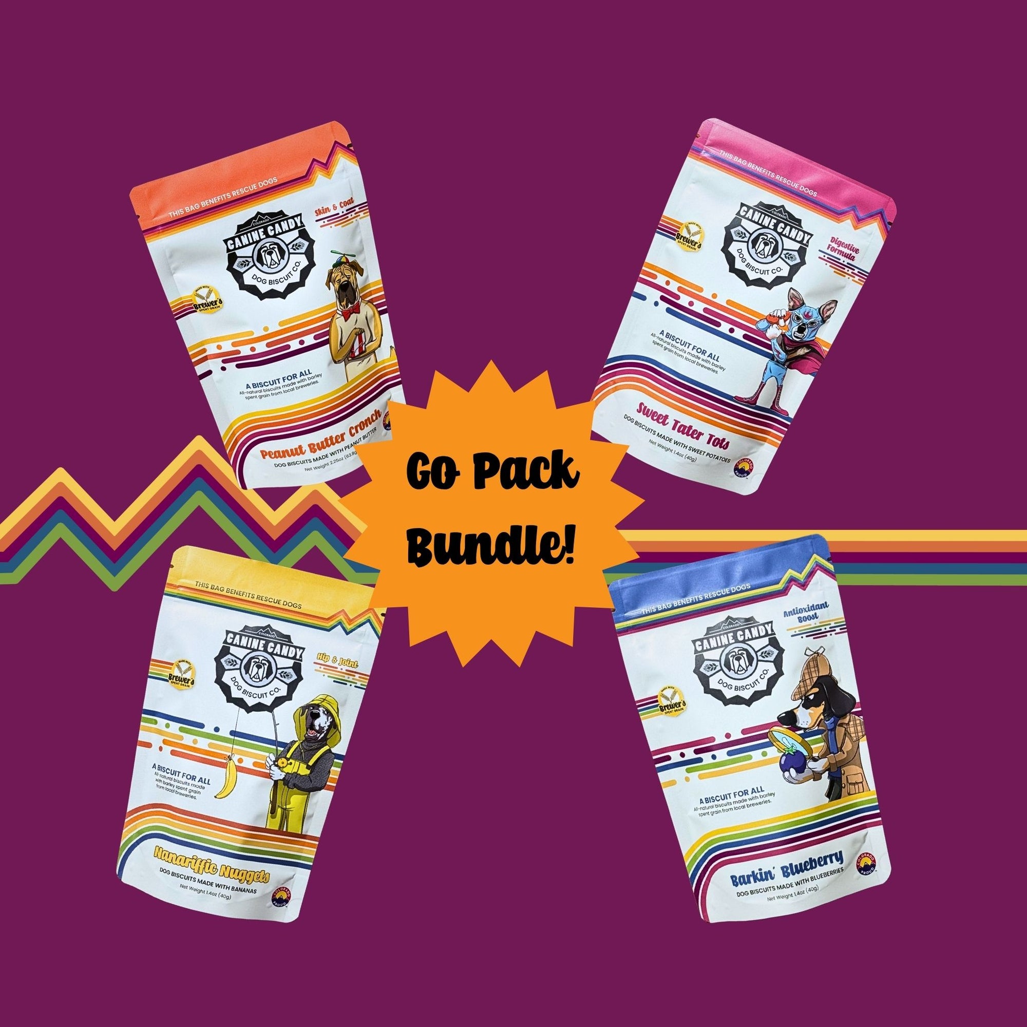 The Mini Flight: Go Pack Bundle | Travel-Size Spent Grain Biscuits