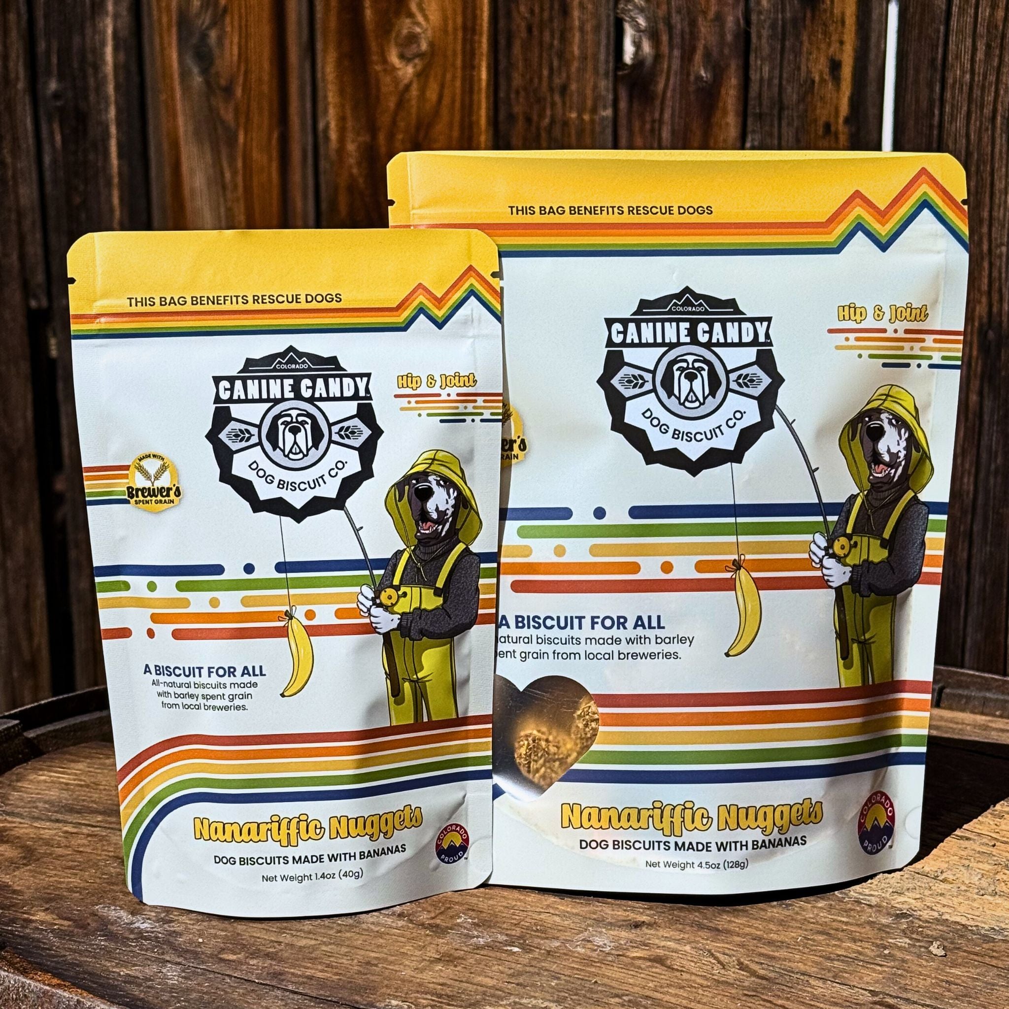 Nanariffic Nuggets: Hip & Joint Support | Barley Spent Grain Biscuits