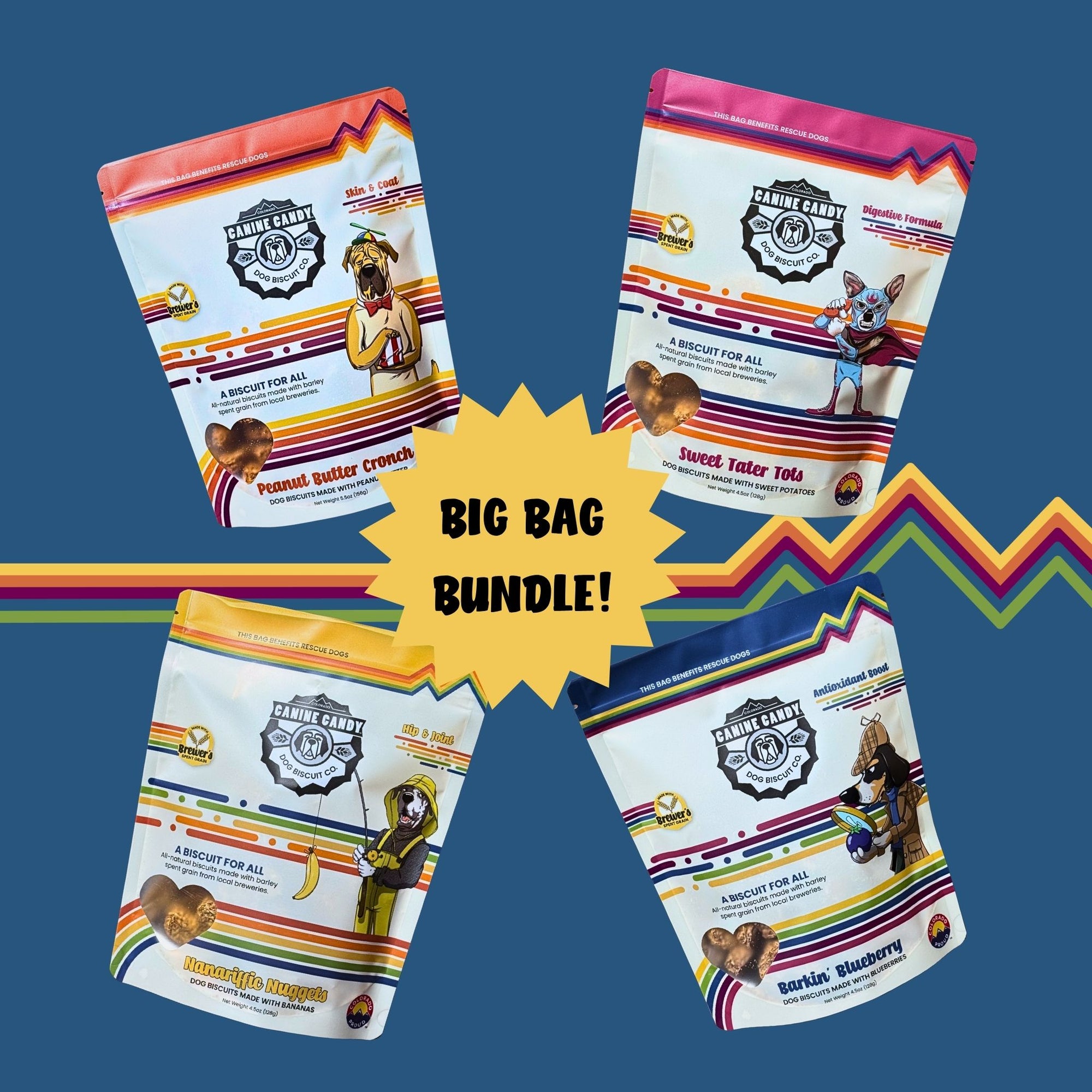 The Tasting Flight: BIG BAG BUNDLE | Barley Spent Grain Biscuits